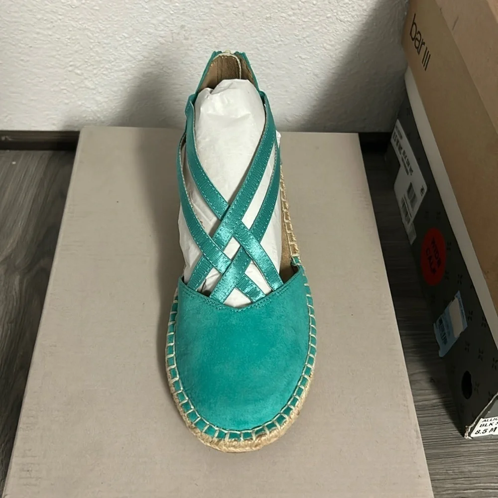 REACTION KENNETH COLE Womens Wedge Sandals In Turquoise